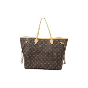 Louis Vuitton Neverfull Monogram Brown Beige Tan Canvas Tote Bag Shoulder Travel